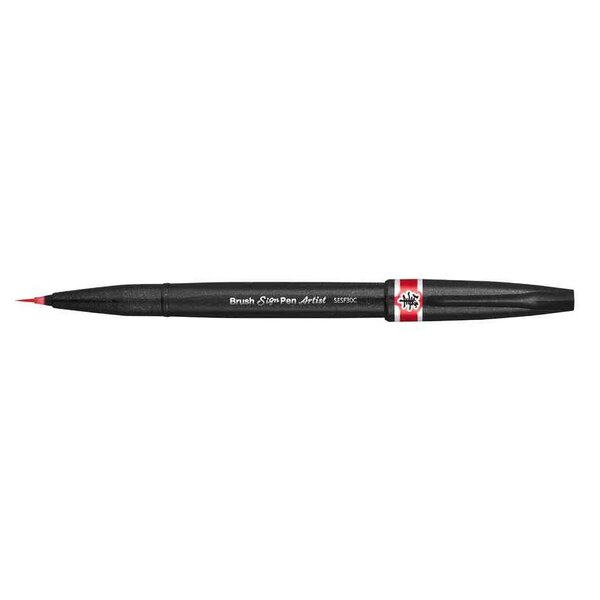 Pentelarts stylo pinceau sign pen artist  rouge pentel arts
