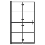 vidaXL Cabine de douche pliable ESG 80x140 cm Noir