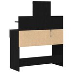 vidaXL Coiffeuse Chêne noir 100 x 40 x 130 cm Bois d'ingénierie
