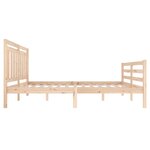vidaXL Cadre de lit sans matelas bois massif 120x200 cm