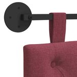 vidaXL Tête de lit suspendue Bordeaux Tissu