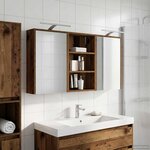 vidaXL Ensemble de Meubles de Salle de Bain 3 Pièces 126 x 16 x 62.5 cm