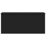 vidaXL Boîte de rangement noir 100x42x46 cm bois d'ingénierie