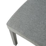 Lot de 4 chaises de salle à manger 89 x 43 x 54 cm moderne design robuste gris clair 03_0009829