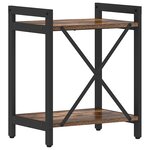 vidaXL Bibliothèque Chêne fumé 40 x 30 x 48.5 cm Bois d'ingénierie