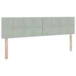 vidaXL Lit de Rangement Gris clair 160 x 200 cm Velours