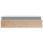 vidaXL Lit avec matelas 90x190 cm bois massif de pin