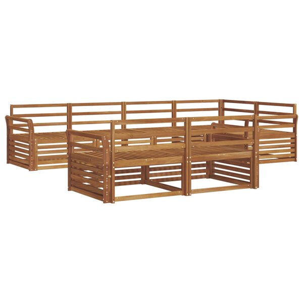 vidaXL Ensemble de canapés d'extérieur 7 pc Naturel