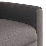 vidaXL Fauteuil inclinable Taupe Tissu