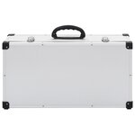 vidaXL Étui de CD pour 80 CD Aluminium ABS Argenté