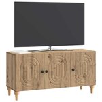 vidaXL Meuble TV 99 x 34 5 x 50 cm Chêne artisanal Bois d'ingénierie