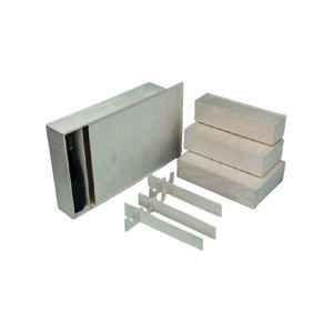 Boite en contreplaqué bouleau à couvercle coulissant 360x164x85mm