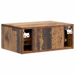 vidaXL Cabinet de chevet mural 2 pc Bois ancien 49 x 34 5 x 20 cm