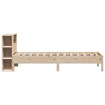 vidaXL Lit bibliothèque sans matelas 90x200 cm bois de pin massif