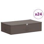 vidaXL Boîte de rangement 24 pc Tissu intissé 70 x 40 x 18 cm 50 4 L