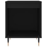 vidaXL Tables de chevet 2 Pièces noir 40x35x50 cm bois d’ingénierie