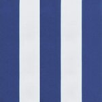 vidaXL Coussin de banc de jardin rayures bleues et blanches 150x50x4cm