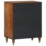 vidaXL Buffet Marron 60 x 33 x 75 cm Bois de manguier massif