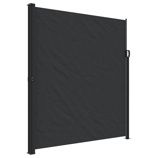 vidaXL Auvent latéral rétractable noir 220x500 cm