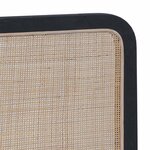 vidaXL Tête de lit avec tête de lit Noir 100 x 55 x 3 cm Rotin