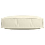 vidaXL Coussin de palette pour siège crème 60 x 60 x 12 cm en tissu Oxford