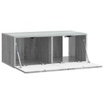 vidaXL Meuble TV mural Sonoma gris 78 5 x 41 x 30 cm Bois d'ingénierie