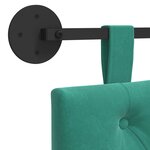vidaXL Tête de lit suspendue Turquoise Velours