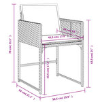 vidaXL Ensemble à manger de jardin et coussins 17 Pièces mélange beige