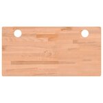vidaXL Dessus de bureau 100x50x4 cm bois massif de hêtre
