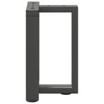 vidaXL Pieds de table basse en T  2 pièces  anthracite  28 x 25 x (42-43) cm  acier