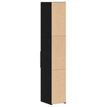 vidaXL Highboard Chêne Noir 30x42 5x185 cm Bois d'ingénierie