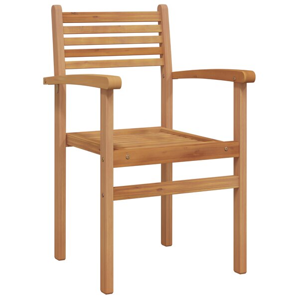 vidaXL Chaises empilables de jardin 8 Pièces Marron 55 5 x 55 5 x 90 cm