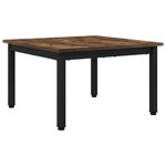 vidaXL Table basse Chêne Fumé 60 x 60 x 36 cm Bois d'ingénierie