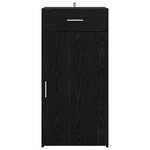 vidaXL Buffet Chêne noir 42 5 x 40 x 93 cm Bois d'ingénierie