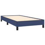vidaXL Cadre de lit sans matelas bleu 80x200 cm tissu