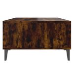 vidaXL Table basse chêne fumé 103 5x60x35 cm bois d'ingénierie
