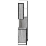 vidaXL Ensemble de meubles de salle de bain 3 Pièces Sonoma gris