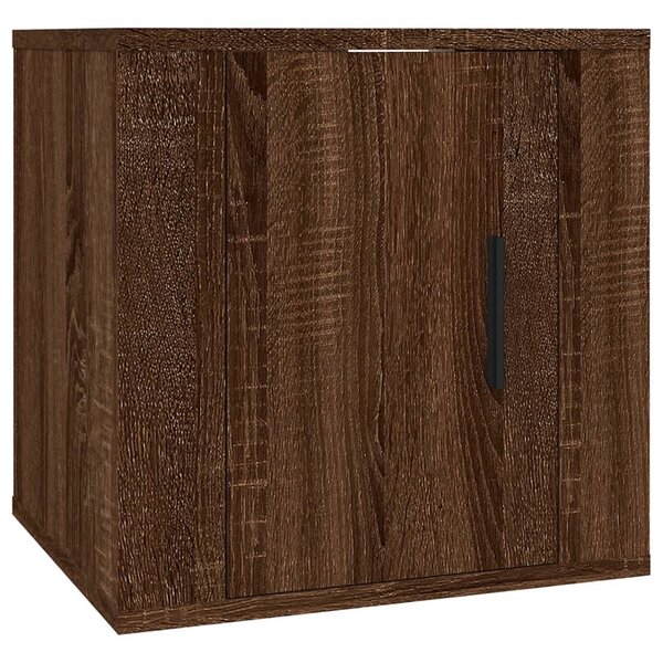vidaXL Meuble TV mural Chêne marron 40x34 5x40 cm
