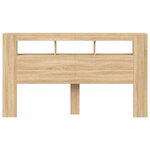 vidaXL Tête de lit à LED chêne sonoma 180x18 5x103 5cm bois ingénierie