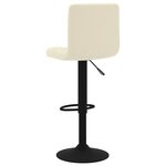 vidaXL Tabourets de bar lot de 2 crème velours