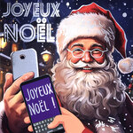 23092 Carte carrée Joyeux Noël avec Enveloppe 15x15cm