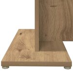 vidaXL Table à manger chêne artisanal 110 x 60 x 75 cm bois ingénierie
