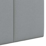 vidaXL Tête de lit suspendue Gris clair Tissu