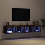 vidaXL Ensemble meuble TV avec LED 2 Pièces Bois ancien 80 x 30 x 30 cm