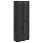 vidaXL Ensemble de Meubles 2 Pièces Noir Bois d'ingénierie