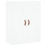 vidaXL Armoires murales 2 Pièces blanc bois d'ingénierie