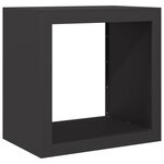 vidaXL Portant de bois de chauffage noir 60x40x60 cm acier