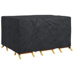 vidaXL Housse pour mobilier d'extérieur Noir 180 x 150 x 85 cm 600D