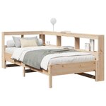 vidaXL Lit bibliothèque sans matelas 75x190 cm bois de pin massif