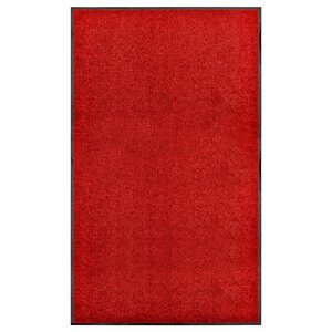 vidaXL Paillasson lavable Rouge 90x150 cm